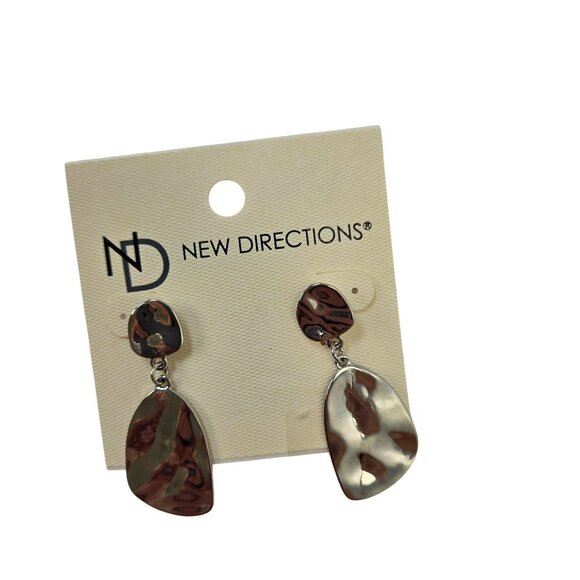 NWT New Directions, Bay Studio and Massini Bundle of 5 Sets Silver Tone Earrings - Picture 5 of 6